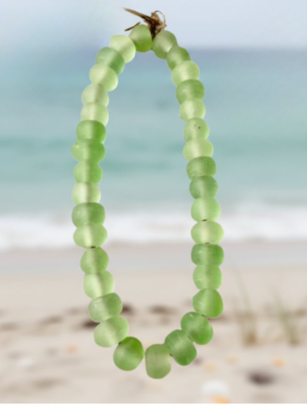 Sea Green Glass Bead Garland
